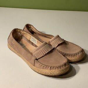 Ugg tan fringe flats, size 7.5
